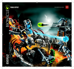 Lego 8892 Piraka Outpost Manuel utilisateur