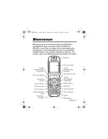 Mode d'emploi | Motorola MPx 220 Manuel utilisateur | Fixfr