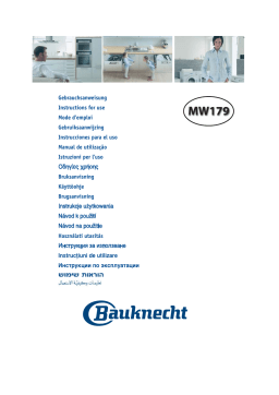 Bauknecht MW 179 Manuel utilisateur