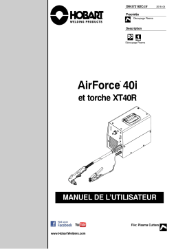 HobartWelders AIRFORCE 40i AND XT40R TORCH Manuel utilisateur