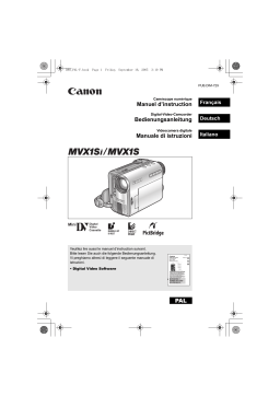 Canon MVX 1Si Manuel utilisateur