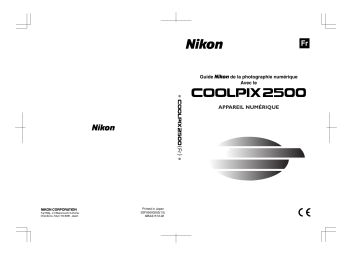 Mode d'emploi | Nikon Coolpix E2500 Manuel utilisateur | Fixfr