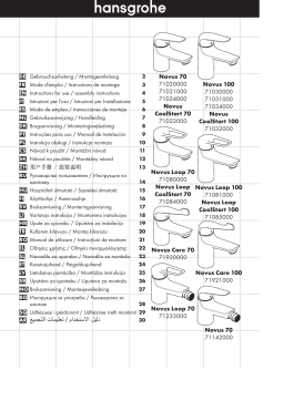Hansgrohe Novus 70 Mode d'emploi
