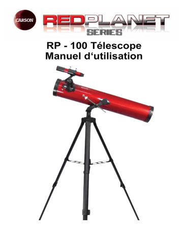 Carson RP-100 Telescope Mode d'emploi | Fixfr