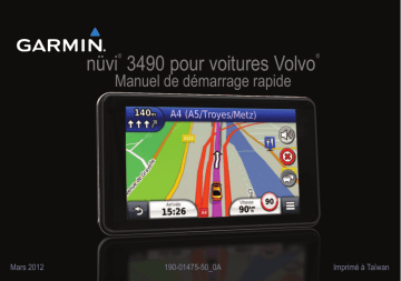 Nüvi 3490 Volvo | Guide de démarrage rapide | Garmin nuvi 3490,GPS,MPC,Volvo Manuel utilisateur | Fixfr