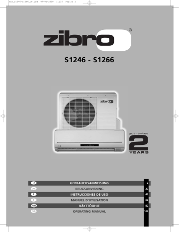 Manuel du propriétaire | Zibro S 1266 Manuel utilisateur | Fixfr