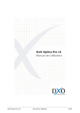 DxO Optics Pro v3 Mode d'emploi