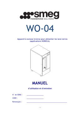 Smeg WO-04 Manuel utilisateur