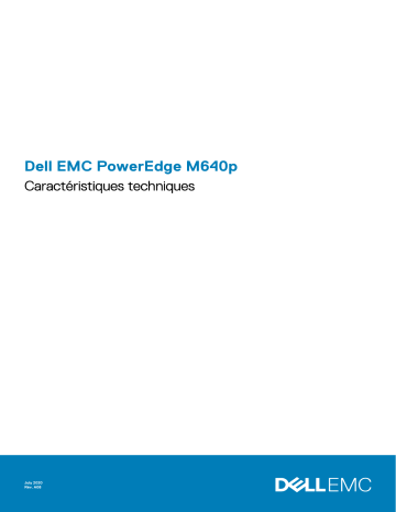 Dell PowerEdge M640 (for PE VRTX) server spécification | Fixfr