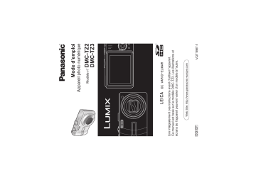 DMC TZ2 | Panasonic DMC TZ3 Mode d'emploi | Fixfr