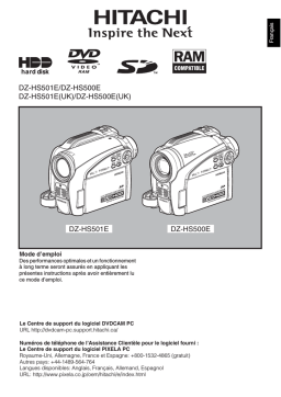 Hitachi DZ-HS501E Manuel utilisateur