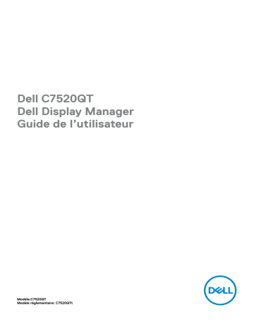 Dell C7520QT electronics accessory Manuel utilisateur | Fixfr