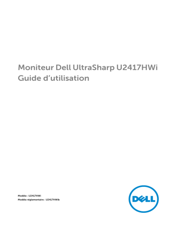 Dell U2417HWI electronics accessory Manuel utilisateur | Fixfr
