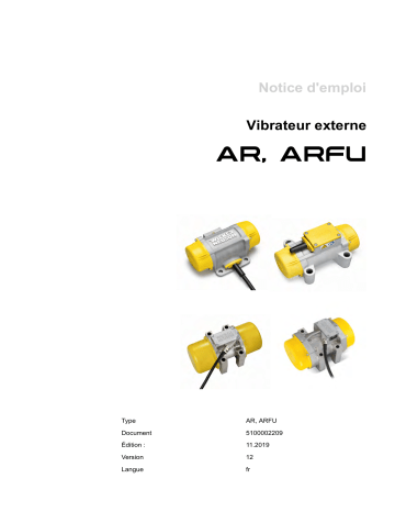 AR 75/3/400 | ARFU26/6/115 UK | AR 26/6/042 cs | ARFU26/6/120 US | Wacker Neuson AR 26/6/042 3,5kN Compaction of in-situ concrete Manuel utilisateur | Fixfr