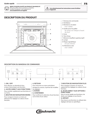 Manuel du propriétaire | Bauknecht BIK7 CSH8TS PT Manuel utilisateur | Fixfr