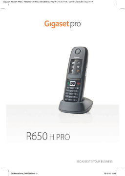 Gigaset R650H PRO Manuel utilisateur