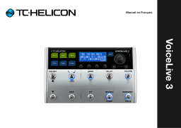 TC HELICON VOICELIVE 3 Manuel utilisateur