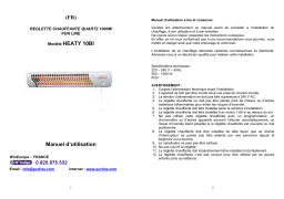 PUR LINE HEATY 10BI Manuel utilisateur