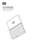 Western Digital NEW MY PASSPORT 1TB WHITE Harde schijf of SSD Manuel du propri&eacute;taire