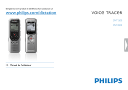 Philips DVT1250 Dictaphone Manuel du propriétaire