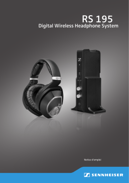 Sennheiser RS 195 BLACK Casque audio ou écouteurs sans fil / Bluetooth Manuel du propriétaire