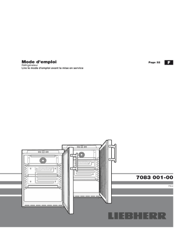 Liebherr FKUV 1610 Réfrigérateur 1 porte Manuel du propriétaire | Fixfr