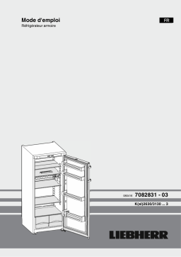 Liebherr K 2630 Réfrigérateur 1 porte Manuel du propriétaire