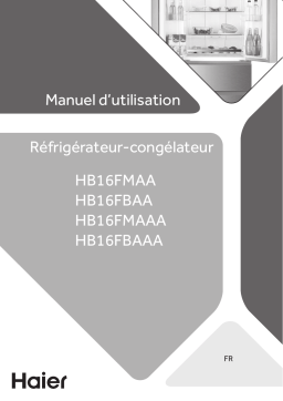 Haier HB16FMAAA Frigo américain/French Doors Manuel du propriétaire