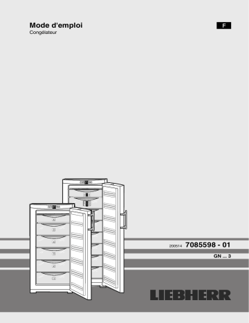 Liebherr GNP 3013 COMFORT Congélateur armoire Manuel du propriétaire | Fixfr