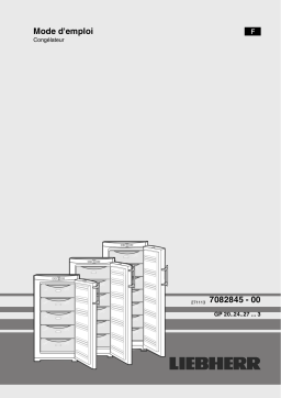 Liebherr GP 2433 COMFORT Congélateur armoire Manuel du propriétaire