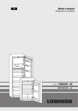 Liebherr IK 1964 Refrigerateur encastrable 1 porte Manuel du propriétaire