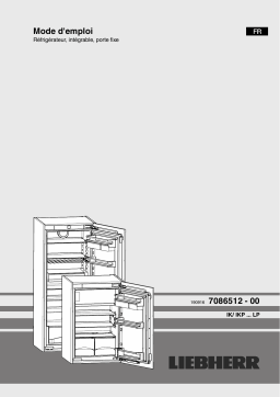 Liebherr IK 2760 Refrigerateur encastrable 1 porte Manuel du propriétaire