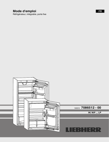 Liebherr IKP 2360-20 Refrigerateur encastrable 1 porte Manuel du propriétaire | Fixfr