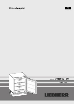 Liebherr SUIB 1550 Refrigerateur encastrable 1 porte Manuel du propriétaire