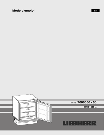 Liebherr SUIB 1550 Refrigerateur encastrable 1 porte Manuel du propriétaire | Fixfr