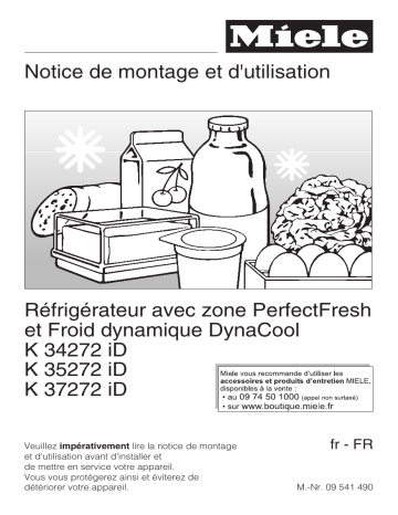 Miele K 34272 iD Refrigerateur encastrable 1 porte Manuel du propriétaire | Fixfr