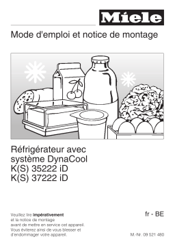 Miele K 35222 id Refrigerateur encastrable 1 porte Manuel du propriétaire