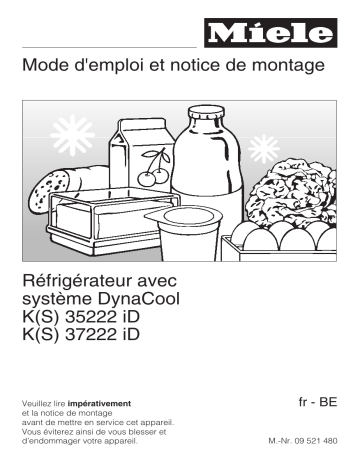 Miele K 35222 id Refrigerateur encastrable 1 porte Manuel du propriétaire | Fixfr