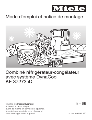 Miele KF 37272 id Réfrigérateur encastrable Manuel du propriétaire | Fixfr