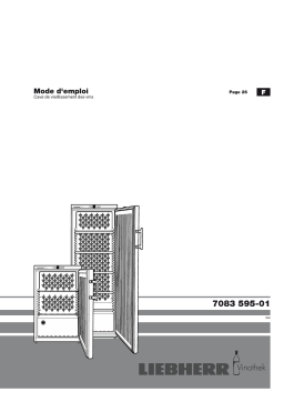 Liebherr WKr 1811-22 Vinothek Frigo à vin Manuel du propriétaire