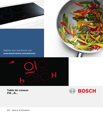 Bosch SERIE 4 PIE845BB1E Plaque électrique, vitrocéramique ou induction Manuel du propriétaire | Fixfr