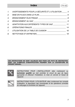 Smeg S 70 GXBE 5 Taque au gaz Manuel du propriétaire