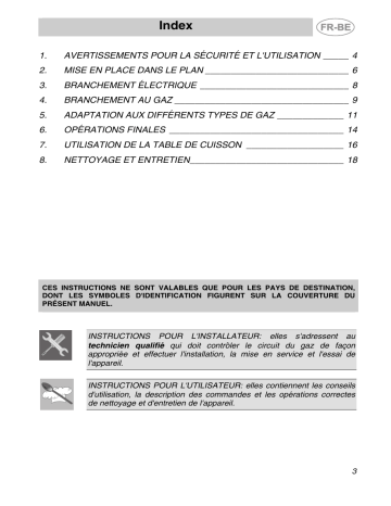 Smeg S 70 GXBE 5 Taque au gaz Manuel du propriétaire | Fixfr