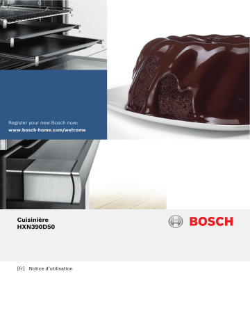 Bosch SERIE 4 HXN390D50 Cuisinière mixte Manuel du propriétaire | Fixfr