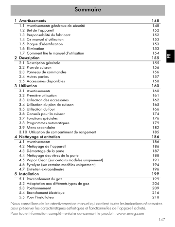 CPF9GMX Portofino | CPF9GMR Portofino | CPF9GMYW Portofino | CPF9GMOG Portofino | CPF9GMWH Portofino | CPF9GMBL Portofino | CPF9GMAN Portofino | Smeg CPF9GMOR Portofino Cuisinière mixte Manuel du propriétaire | Fixfr