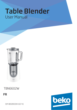 Beko TBN6602W Blender ou blender chauffant (soupmaker) Manuel du propriétaire