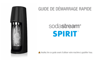 SPIRIT WHITE | Sodastream MEGAPACK SPIRIT (2x 1L + 1x 0,5L + CO2) Appareil Sodastream/Sodaclub ou Perfect Draft Manuel du propriétaire | Fixfr
