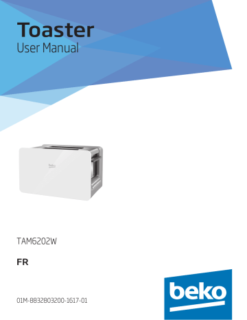 Beko TAM 6202W Toaster Manuel du propriétaire | Fixfr