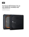 Western Digital MY PASSPORT WIRELESS PRO 1TB Disque dur ou SSD externe Manuel du propri&eacute;taire