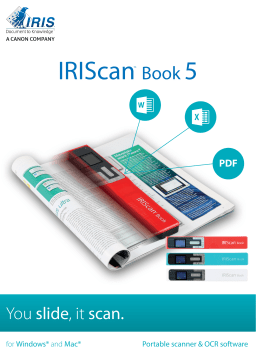 IRIS IRISCAN BOOK 5 WHITE Scanner Manuel du propriétaire